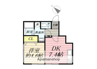 HB浜町Ⅱ【2階】の間取り
