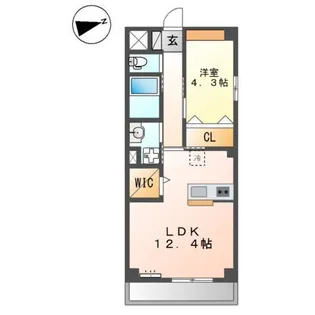 セントラルセブン【1階】の間取り