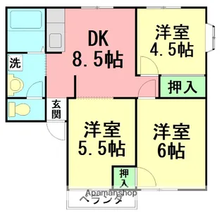 グランデュールLARK HILL【2階】の間取り