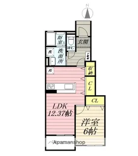 神奈川県小田原市久野【アパート】の間取り