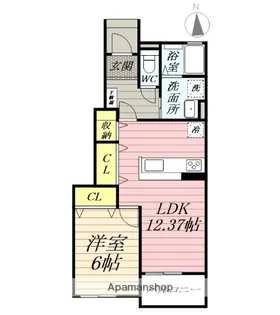 神奈川県小田原市久野【アパート】の間取り