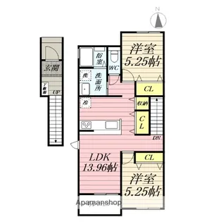 神奈川県小田原市久野【アパート】の間取り
