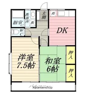 ナデシコハイツ【2階】の間取り