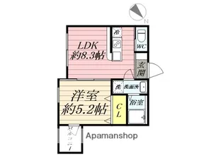 神奈川県秦野市南矢名【アパート】の間取り