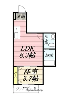 ひなたと春風のラテ【1階】の間取り