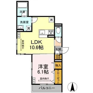 パラディーゾ湘南【2階】の間取り