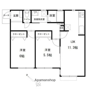 ウィスマ・セントラル【1階】の間取り