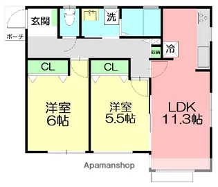 ウィスマ・セントラル【1階】の間取り