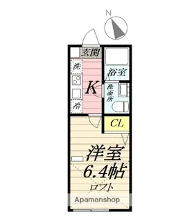アザーレ・シド東海大学前【2階】の間取り