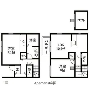 ラパンセレッソⅠ【1階】の間取り