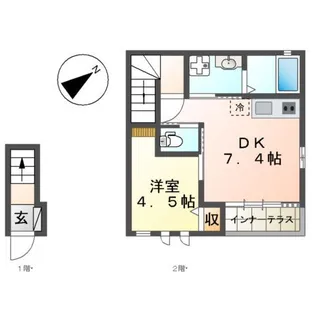 サンライト 洋【2階】の間取り