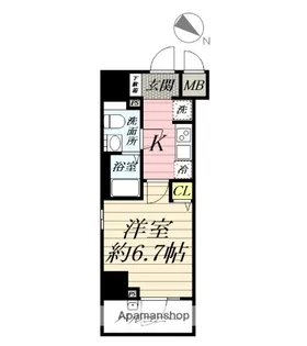 N−STAGE ISEHARA Ⅱ【6階】の間取り