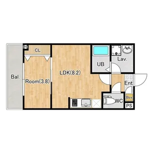 ジーメゾン伊勢原カエルム【0103号室】の間取り