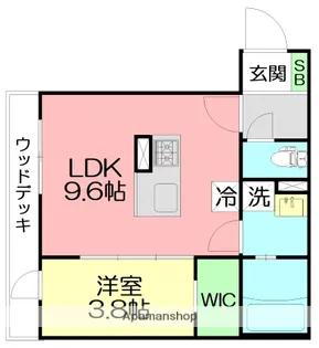 FLEURS DE CERISIER【1階】の間取り