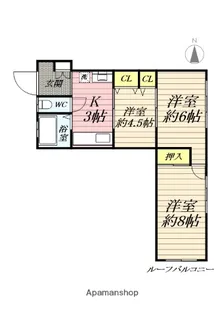 ハイツヒロセ【3階】の間取り