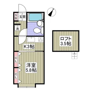 グレースアイルY【1階】の間取り