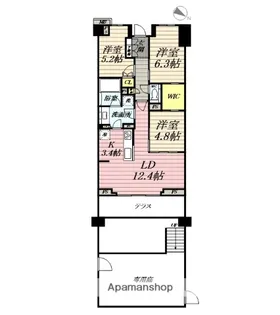 ブランズ中央林間【1階】の間取り