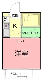 カーサ鵠沼【2階】の間取り