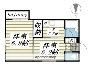 ジュネパレス大和第03【1階】の間取り