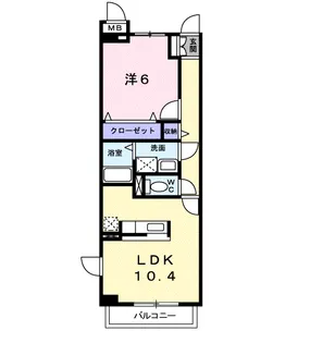 バクランⅠ【2階】の間取り