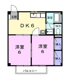 ニューシティハイツAOKI【2階】の間取り