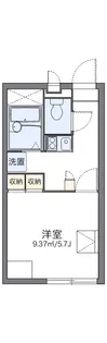 レオパレス葛城【1階】の間取り