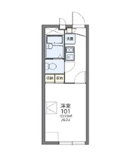 レオパレスメルベーユⅡ【2階】の間取り