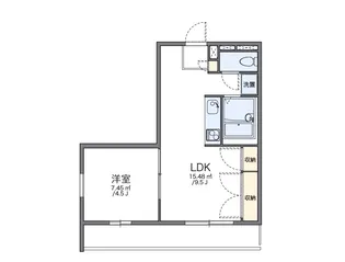 レオパレスAKIYAMA【2階】の間取り