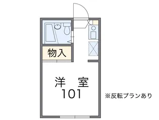 レオパレス中曽根Ⅰ【204号室】の間取り