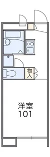 レオパレスK・K【2階】の間取り