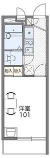 レオパレスセリエA【2階】の間取り