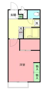 レオパレスイーハートーブ【205号室】の間取り