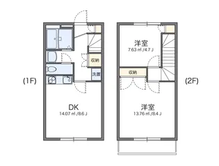 レオパレス神山【1階】の間取り
