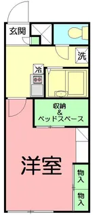 レオパレスセードル【2階】の間取り