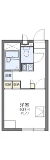 レオパレスフローラ【211号室】の間取り