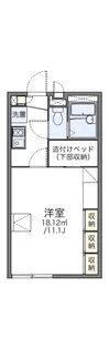 レオパレス広貴B【1階】の間取り