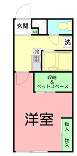 レオパレス第5ひかりハイツ【1階】の間取り