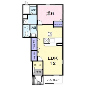ベルメゾン弐番館【1階】の間取り