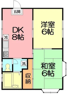 湘南ハイツ【1階】の間取り