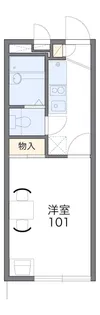 レオパレスイーストサイドパレス【1階】の間取り