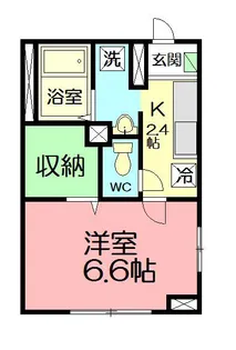 モアナ湘南【101号室号室】の間取り