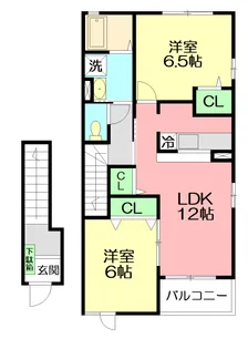 プロムナード岡部Ⅱ【2階】の間取り