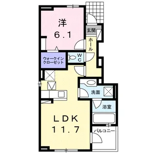 リリオス【1階】の間取り