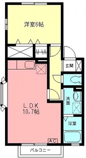 ソレイユM’SⅡ【2階】の間取り