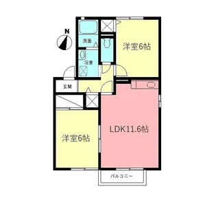 アゼリアC【2階】の間取り