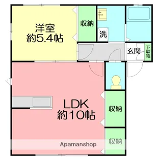 マウナ西大竹【2階】の間取り