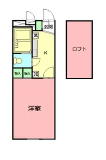 レオパレスサンデン7【1階】の間取り