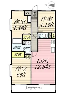 ラーク湘南【3階】の間取り