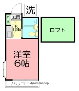 アップルハウス長後【201号室】の間取り