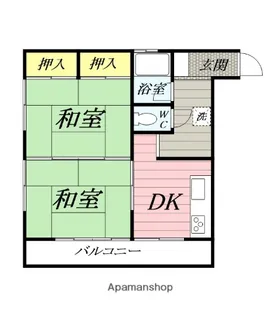 イチヨシハイツ【2階】の間取り